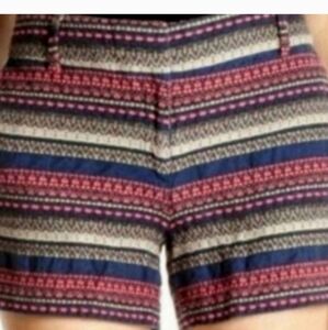 Loft Navy Riviera Aztec Blue Striped Artisan Geometric Red Short 4